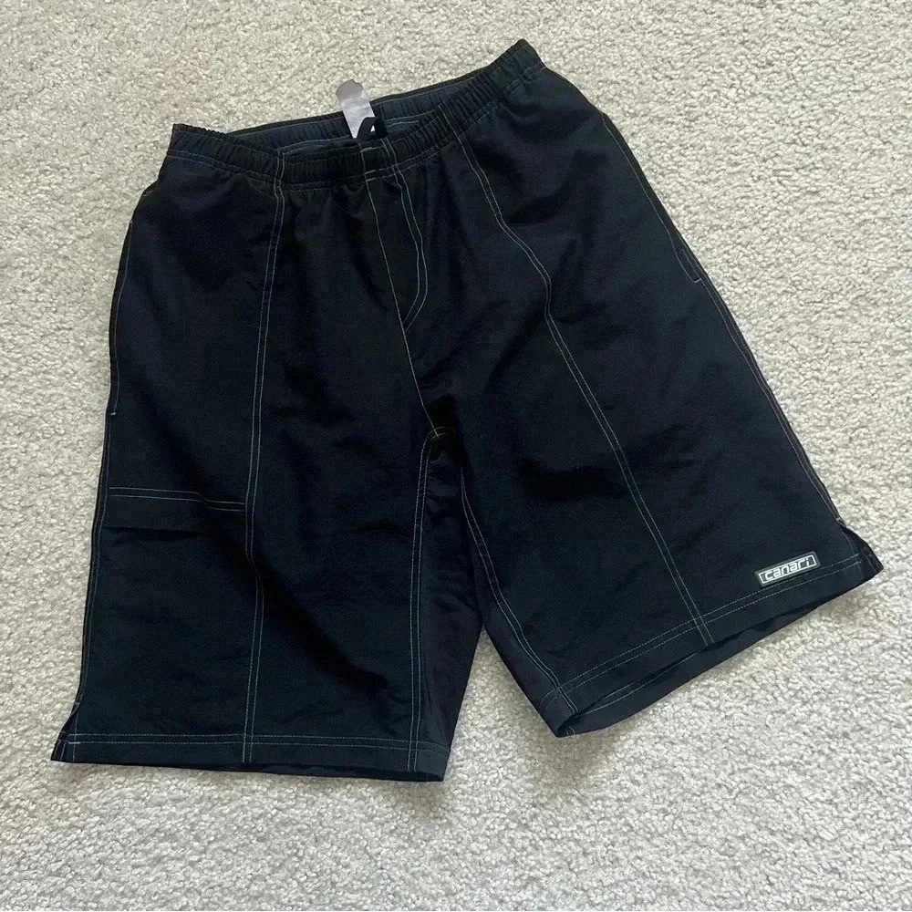 Canari Men’s Mountain Biking Cycling Shorts Padded Liner Black Size Medium
